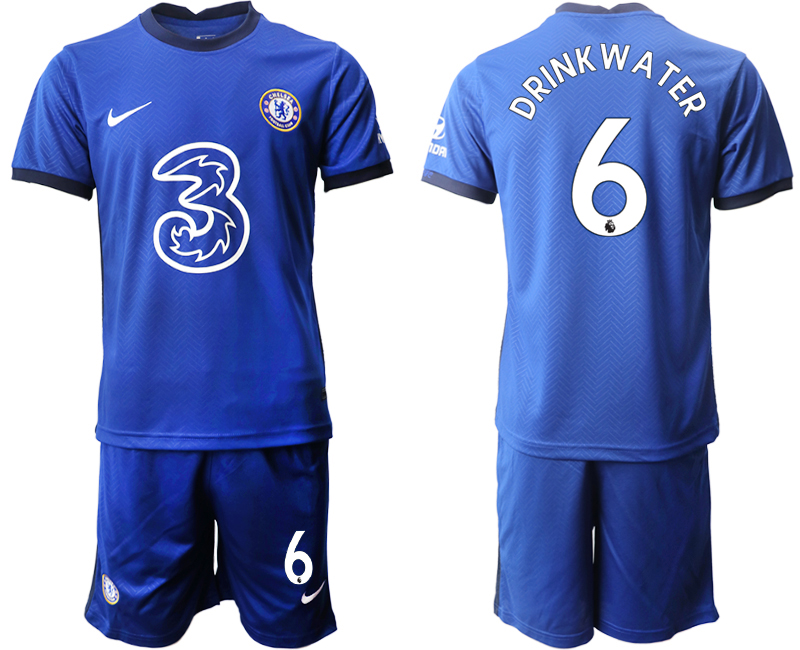 Men 2020-2021 club Chelsea home #6 blue Soccer Jerseys